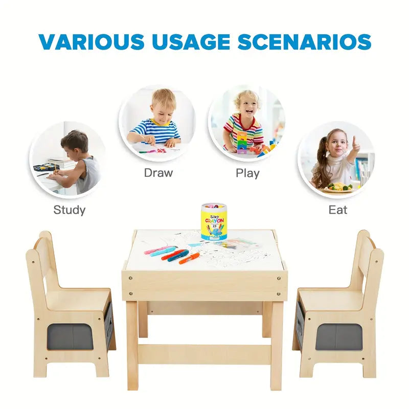3-in-1 Table and Chair Set