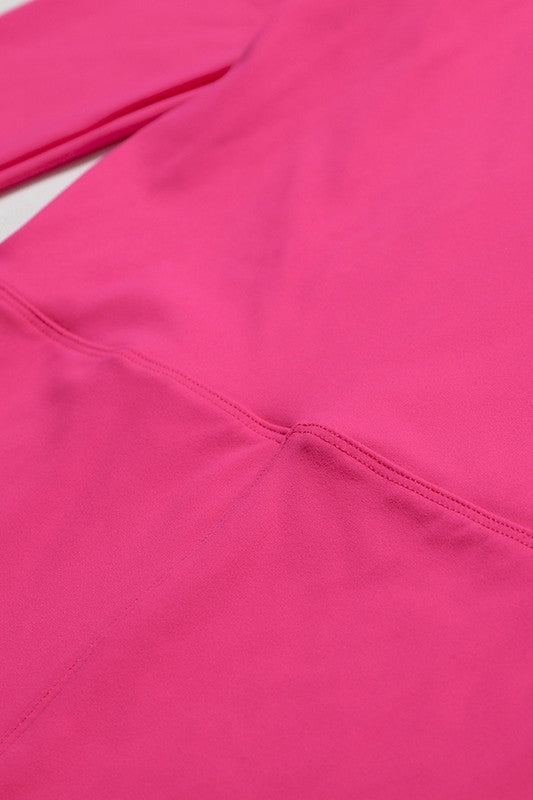 Zip Into Comfort: Long-Sleeve Solid Sports Jumpsuit – Perfect for Yoga, Fitness, and Beyond!