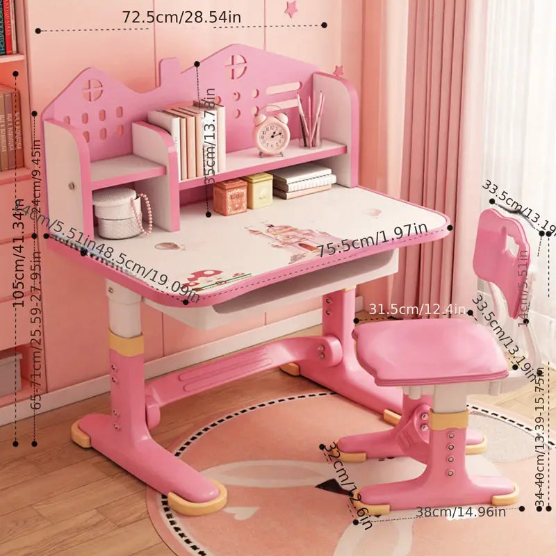 41.37 Functional Desk and Chair Set